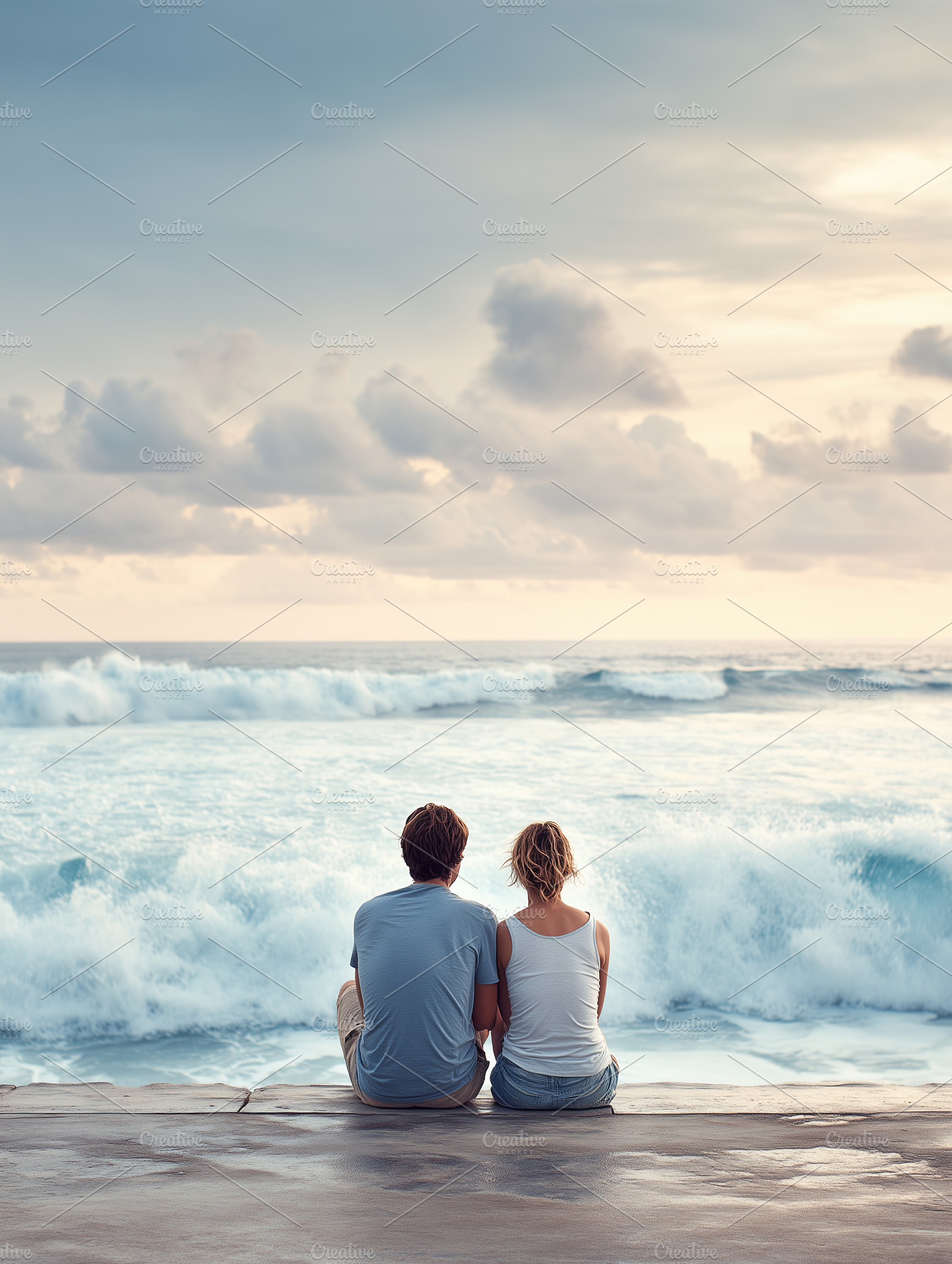 Romantic and serene scene of couple, a Person Photo by MistyDay