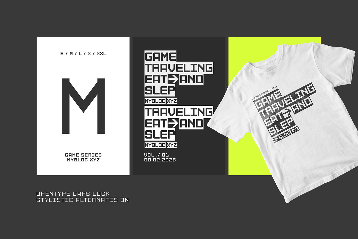 Mybloc Xyz, a Sans Serif Font by OWL KING (Photo 10 of 10)