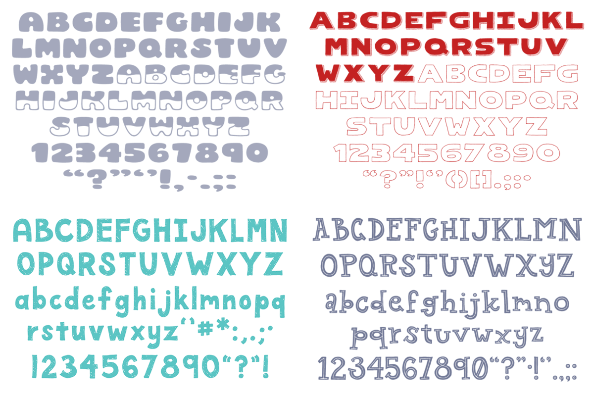 Mini Font Bundle preview 8