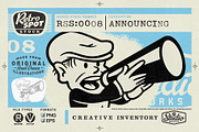 Retro Spot Stock | Announcing, a Person Illustration by StudioWorks (Thumbnail 1 of 3)