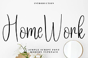 Home Work, a Handwritten Font by InermediaSTUDIO (Thumbnail 1 of 8)