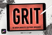 GRIT Texture Brushes for Procreate, a Brush Add-On by BrushUp (Thumbnail 1 of 7)