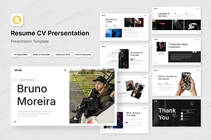 Resume CV Presentation Slides, a Presentation Template by Antstheme