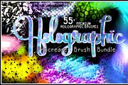 55+ Holographic Procreate Brushes, a Brush Add-On by Willow & Wheat (Thumbnail 1 of 4)