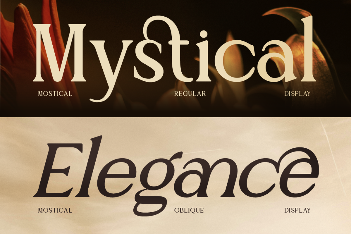 Mostical, a Font by Burntilldead (Photo 6 of 12)
