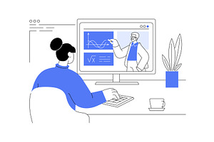 School program tutor isolated, an Education Illustration by Visual Generation