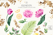 Floral Charm Botanical Watercolor, a Decorative Illustration by SashaKondr (Thumbnail 15 of 16)