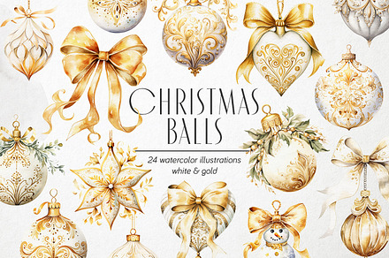 Christmas Baubles PNG Overlays