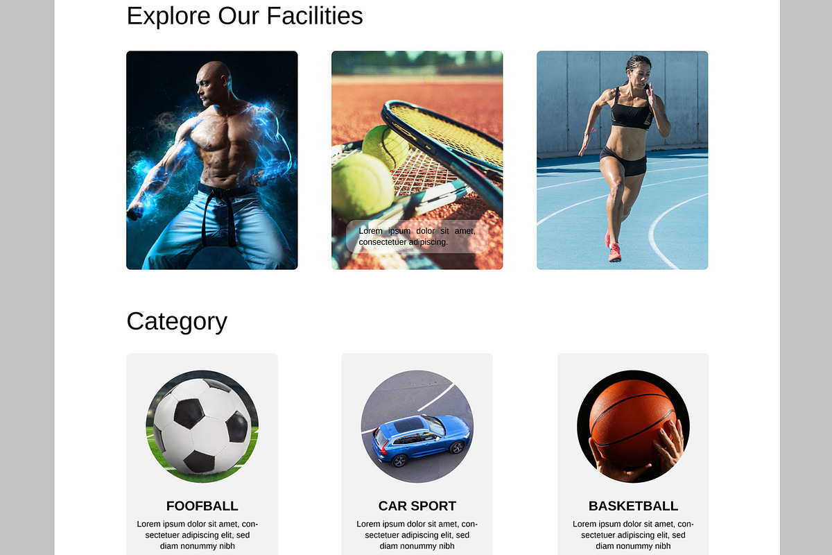 Sports Landing Page, a Landing Page Template by CreativeShaper (Photo 4 of 5)