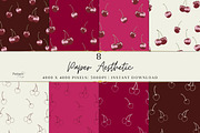 Cherry Patterns and Clip Art, a Pattern Graphic by Pattern Peony (Thumbnail 2 of 6)