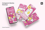 Instagram Stories Mockup, an Advertising Mockup by Se٧enStudio (Thumbnail 1 of 2)