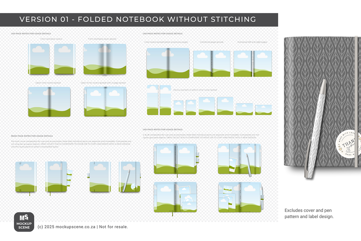 Assorted Notebooks Canva Mockup Set, a Books & Magazine Mockup by Mockup Scene (Photo 5 of 13)
