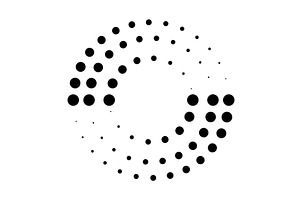 Halftone dotted speed lines, an Illustration by Things for designers