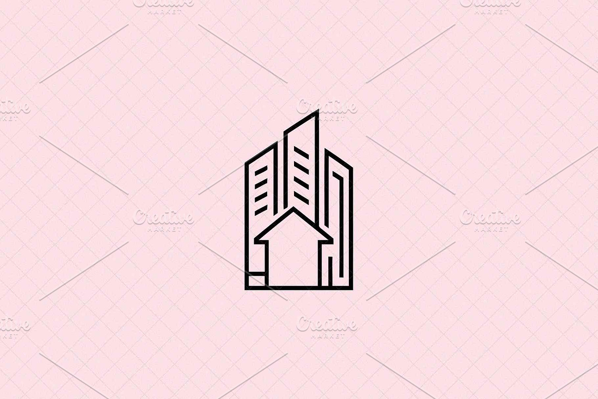 Minimalist Building Icon Outline, an Object Illustration by Vectorium Studio (Photo 2 of 4)