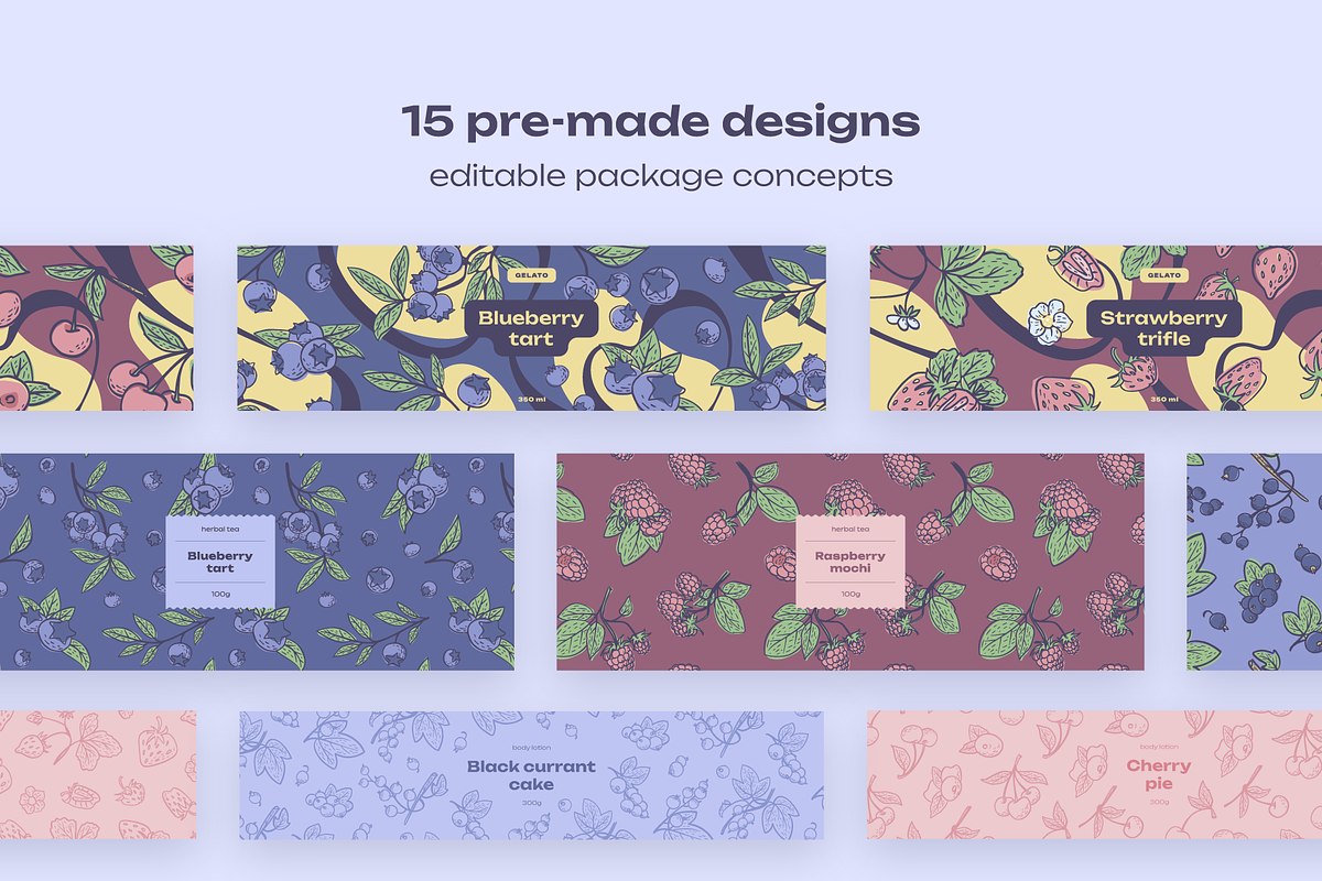 Berries Vector Illustration Pack, an Illustration by Castula (Photo 11 of 17)