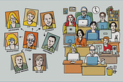 Team work of business people, a Person Illustration by Crowhouse (Thumbnail 3 of 5)