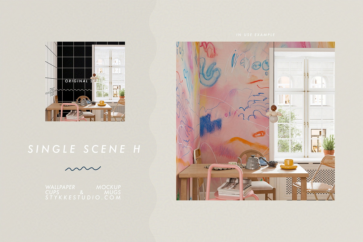 WALLPAPER MOCKUP | Kitchen Mockup, a Household Mockup by Stykke Studio (Photo 15 of 29)