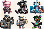 Streetwear Teddy Bear Black Sublimat, an Illustration by SVGArt (Thumbnail 2 of 8)