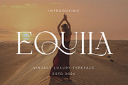 Equila || Display Ligature Serif, a Serif Font by ToniStudio (Thumbnail 1 of 10)