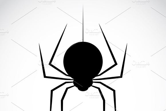 Vector Image Of An Spider