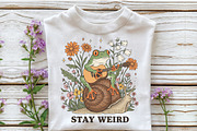 stay weird, witchy frog, gothic frog, an Illustration by Craft Nest (Thumbnail 4 of 7)