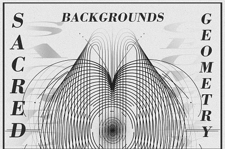 SACRED GEOMETRIC BACKGROUNDS, a Background Graphic by Natali Batu