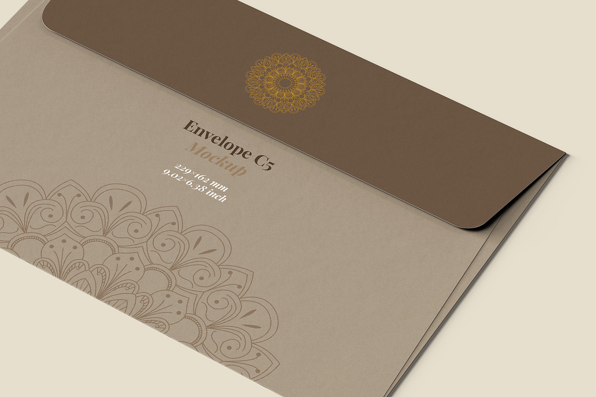 Envelope C5 Mockup - 12 Views, a Packaging Mockup by Illusiongraphic (Photo 23 of 26)