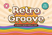 Retro Groove – Groovy Retro Font, a Serif Font by vladocar (Thumbnail 1 of 10)