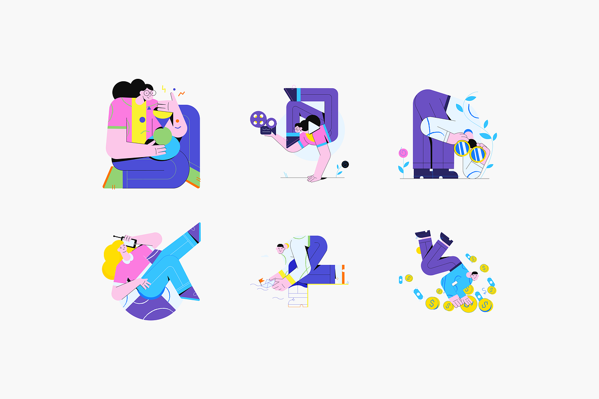 Pof-Pof! Illustration Kit, a Templates & Theme by ls-illustrations (Photo 5 of 6)