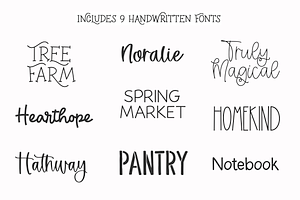 The Little Farmhouse Font BUNDLE