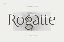 Rogatte || elegant ligature serif