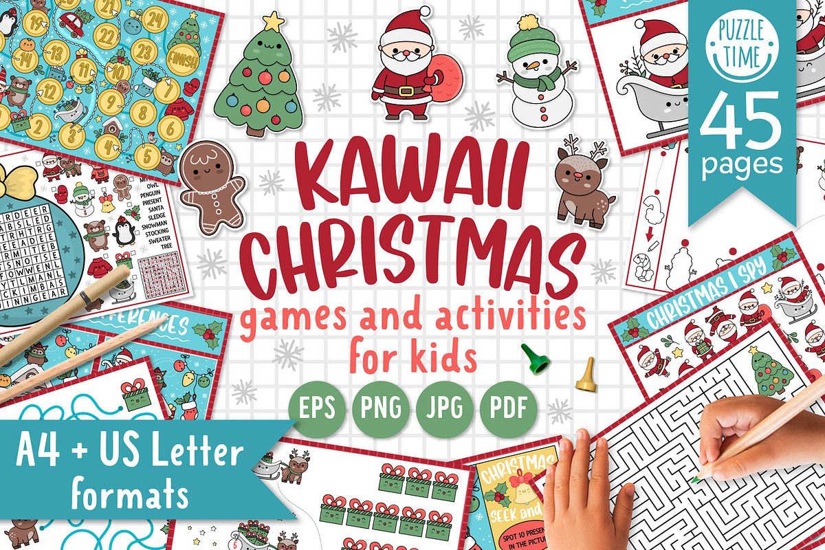 Kawaii Christmas games, an Animal Illustration by Lexi Claus (Photo 1 of 12)