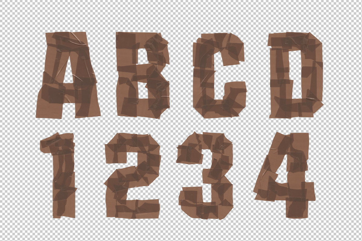Brown Tape Font, a Font by Handmadefont (Photo 9 of 9)