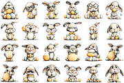 Quirky Easter Bunny Clipart Bundle, an Illustration by Sublimation Artist (Thumbnail 2 of 7)