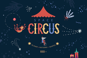 Space Circus. Graphic Set