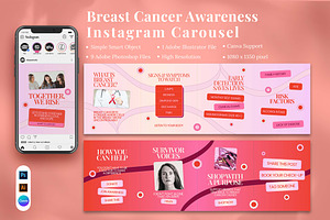 Breast Cancer Awareness Instagram Ca, a Social Media Template by Attype