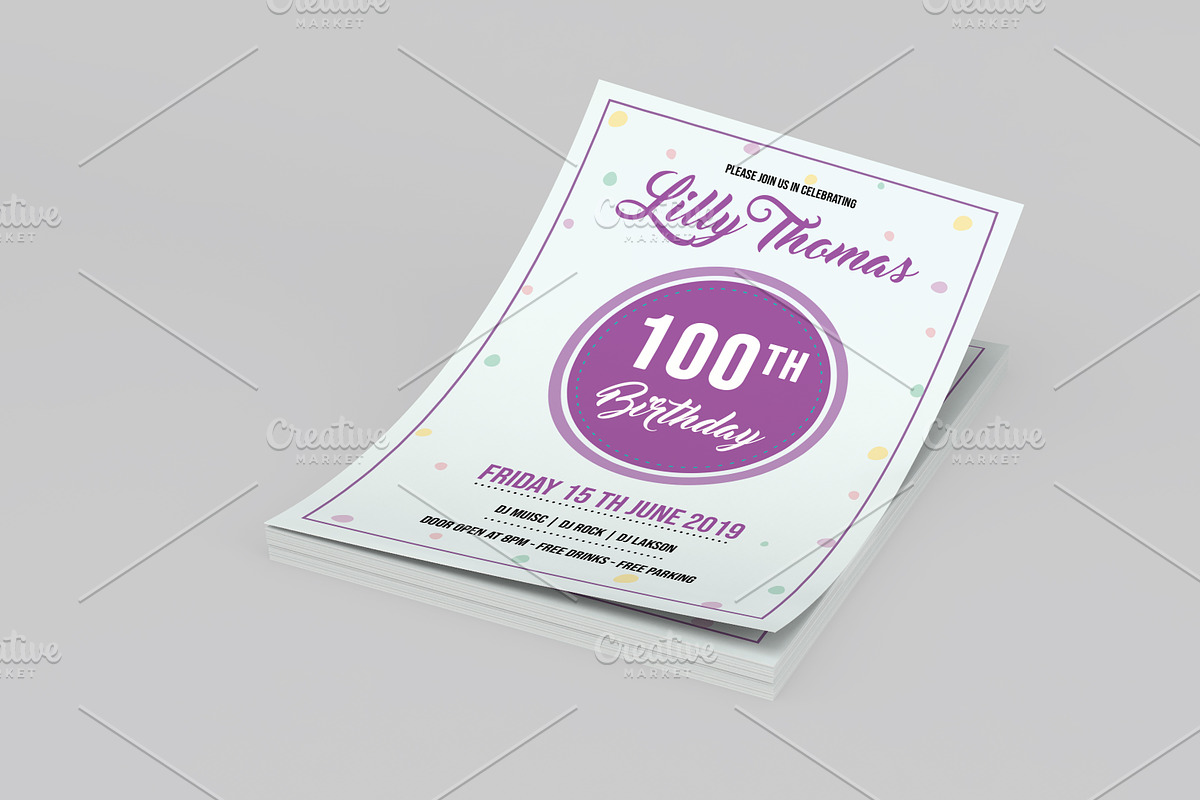 Birthday Party Flyer - V852, a Flyer Template by Template Shop (Photo 4 of 4)