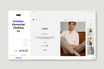 Clothing Shop Landing Page, a Landing Page Template by Sundaylab