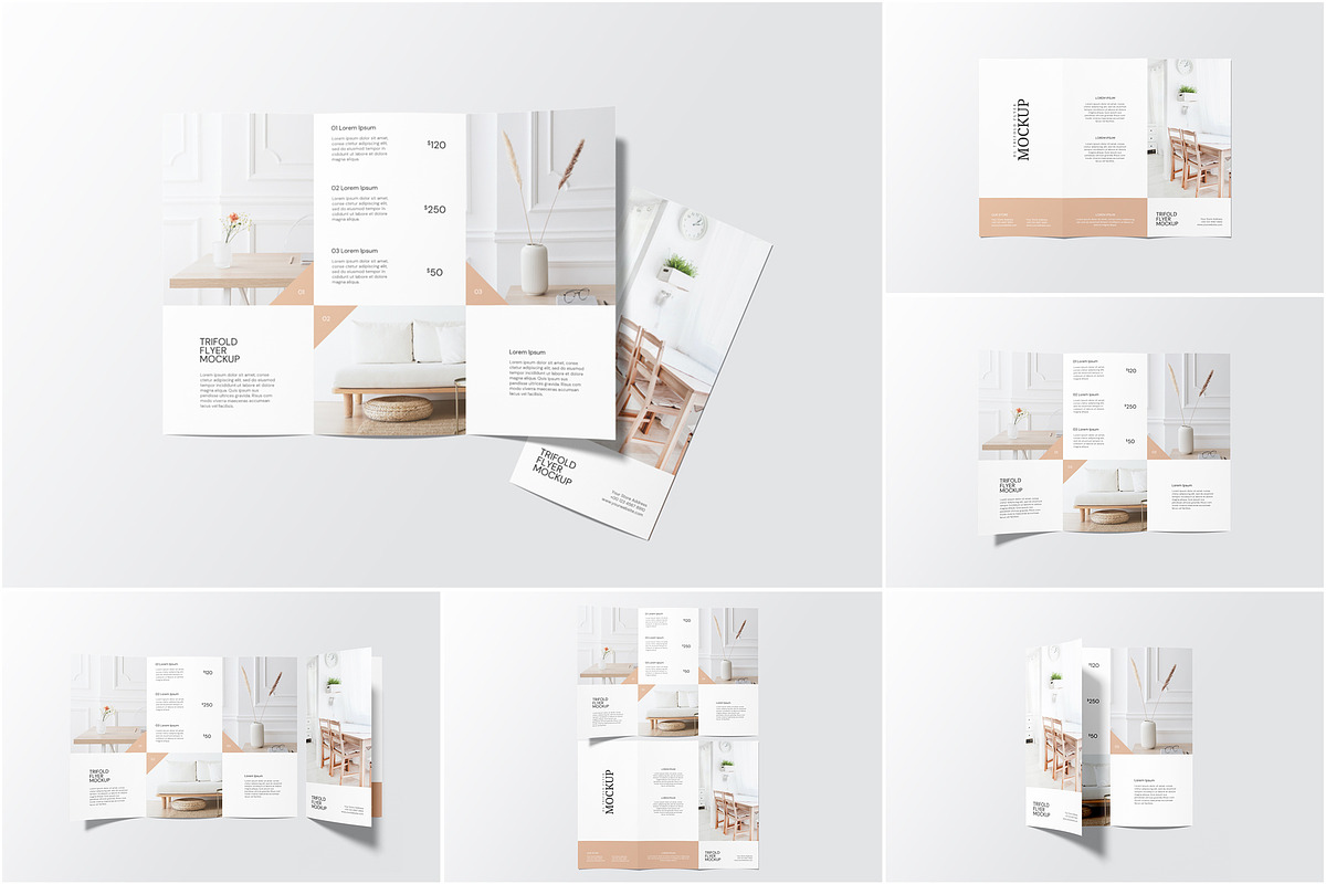 DL Trifold Brochure Flyer Mockup, an Advertising Mockup by Rizky Audymas (Photo 1 of 7)