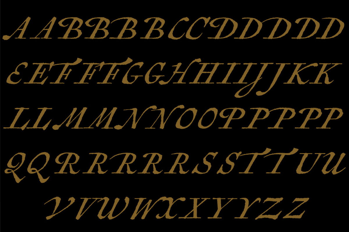 Antiquarian Scribe, an old map font preview 4