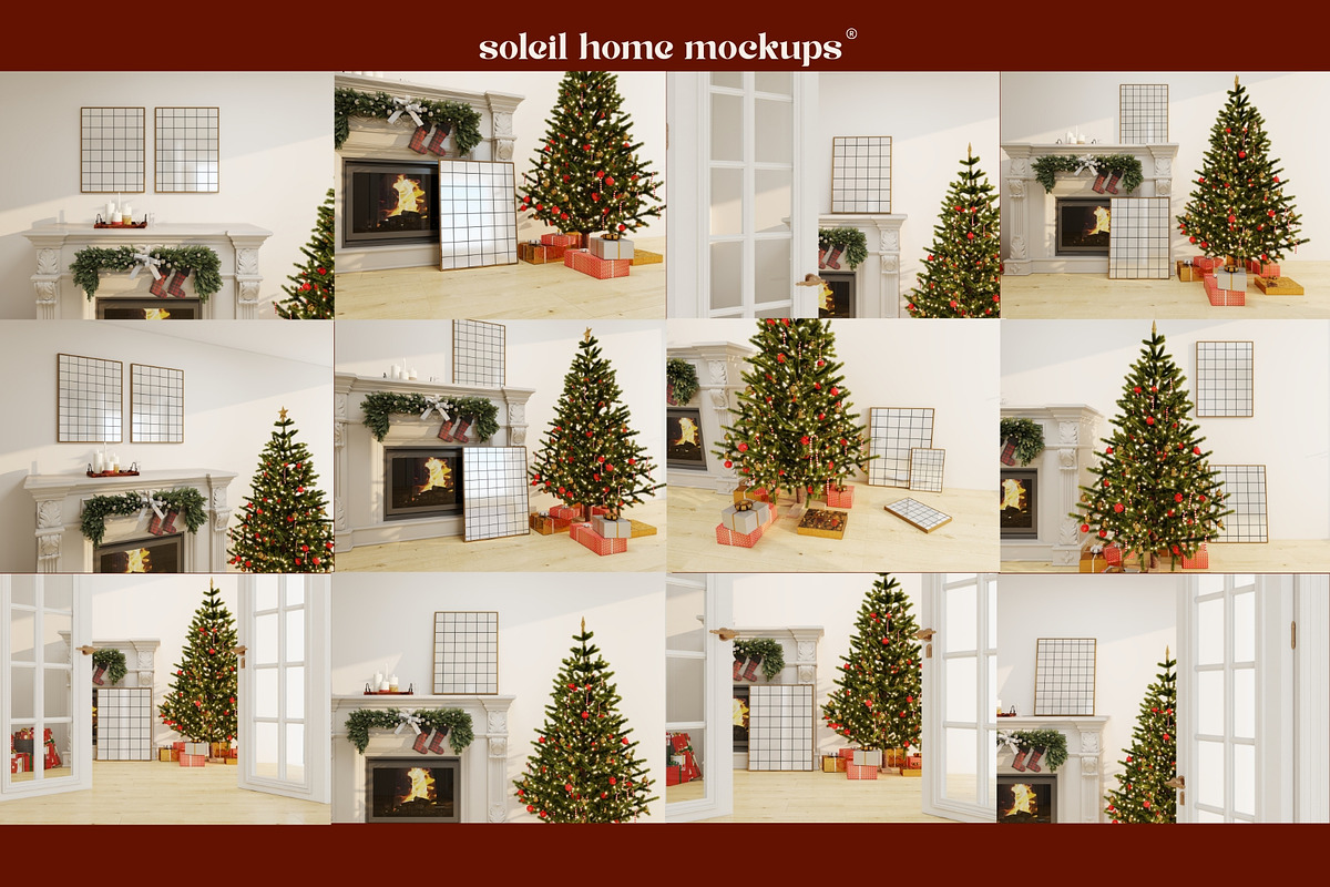HOLLY | Christmas Frame Mockup Set, a Household Mockup by SoleilHomeMockups (Photo 11 of 11)