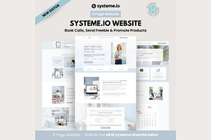 Systeme.io Salt & Sky New Website, a Landing Page Template by Hayley's Digital Hub