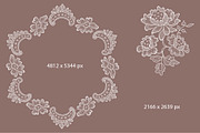 Lace frames, ribbons, cliparts., a Pattern Graphic by Ajuga (Thumbnail 8 of 9)