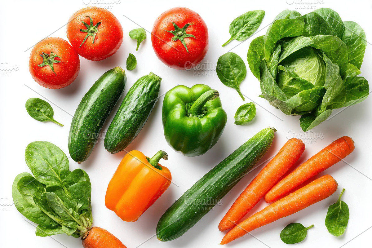 Fresh colorful vegetable grid, a Food & Drink Photo by AlyaAnd (Photo 2 of 2)
