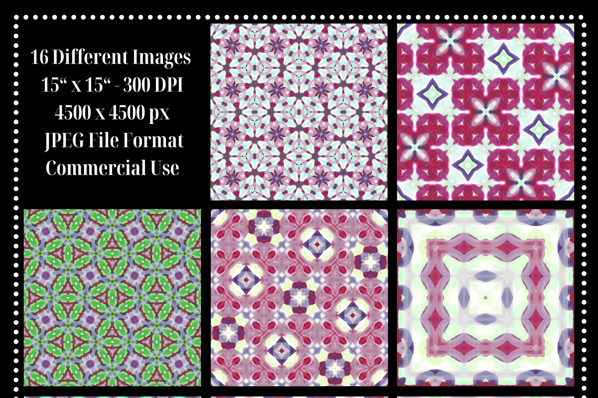 Retro Abstract Watercolor Patterns, a Pattern Graphic by Gen Aumonier (Photo 3 of 7)