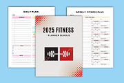 2025 Fitness Planner Bundle Canva, a Stationery Template by Designmela01 (Thumbnail 2 of 6)