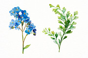 Watercolor Spring Flowers Clipart, an Illustration by Designworld (Thumbnail 6 of 6)