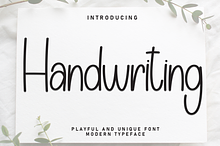 Handwriting | Script Font