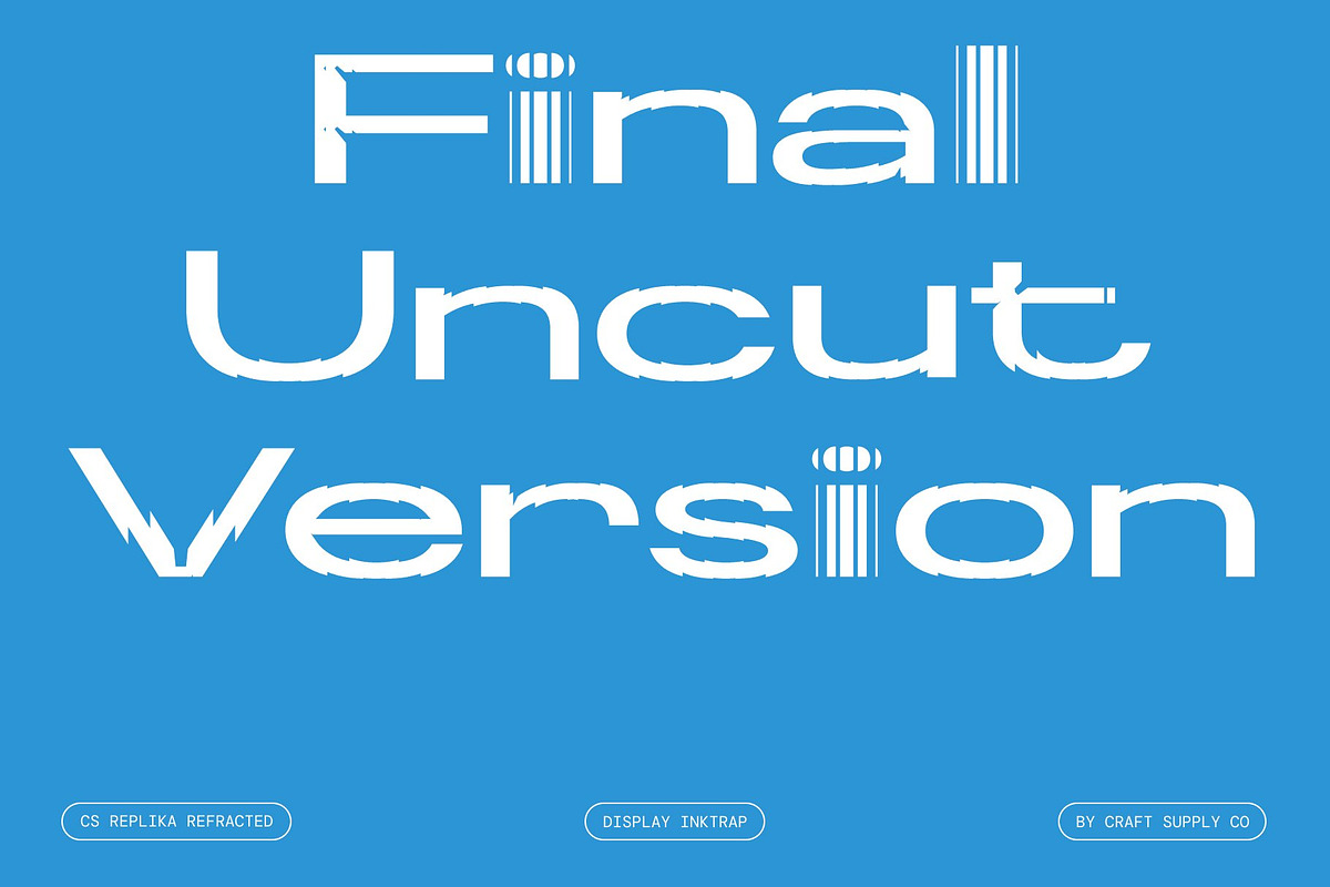 CS Replika Refracted, a Sans Serif Font by Craft Supply Co. (Photo 3 of 8)