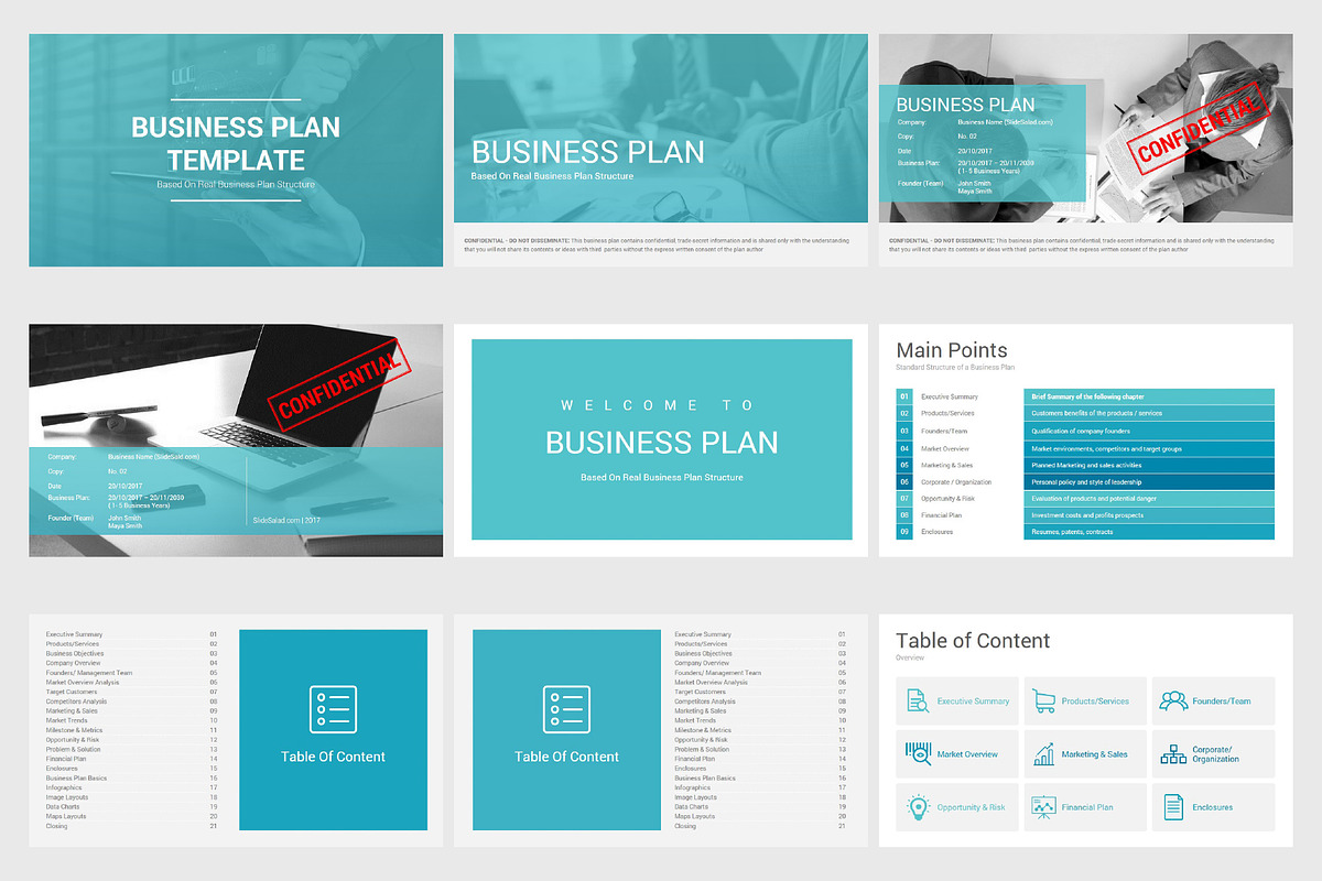 Best Business Plan Keynote Template, a Presentation Template by SlideSalad (Photo 5 of 34)